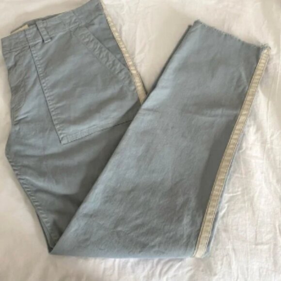 NWOT Nili Lotan Jenna Pant - Steel Blue with Tape - Picture 1 of 8